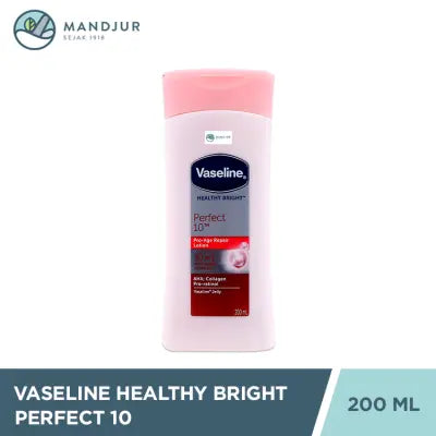 Vaseline Healthy Bright Hand Body Lotion Perfect 10 200 ML