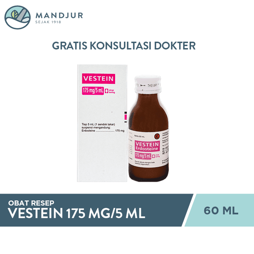 Vestein 175 mg/5 ml Dry Syrup 60 ml - Apotek Mandjur