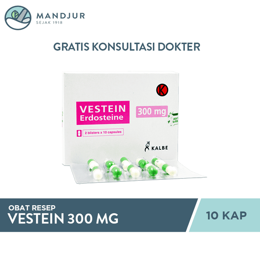 Vestein 300 mg 10 Kapsul - Apotek Mandjur
