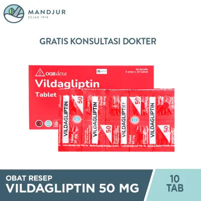 Vildagliptin 50 mg 10 Tablet