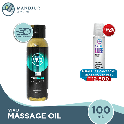 Vivo Massage Oil Fresh Tropic 100 ML - Apotek Mandjur