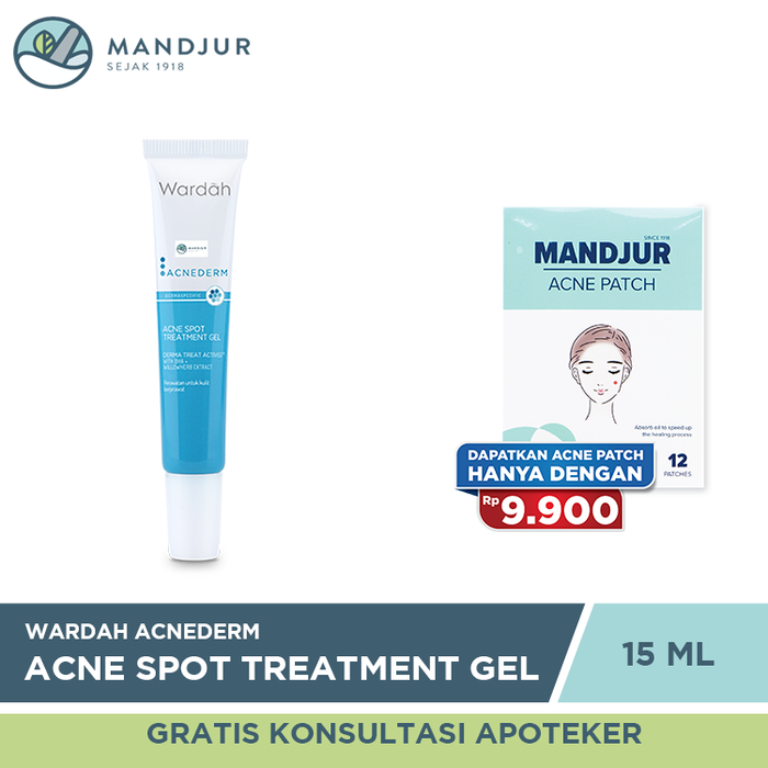 Wardah Acnederm Acne Spot Treatment Gel 15 ML