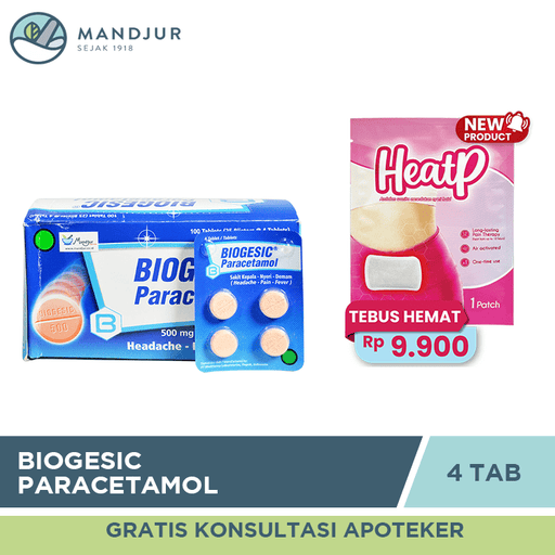 Biogesic Paracetamol - Apotek Mandjur