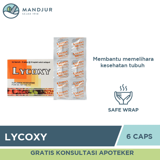 Lycoxy Strip 6 Kaplet - Apotek Mandjur