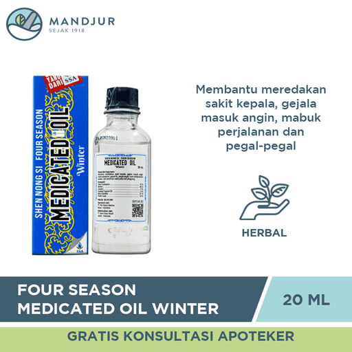 Four Season Medicated Oil Winter 20 ML - Apotek Mandjur