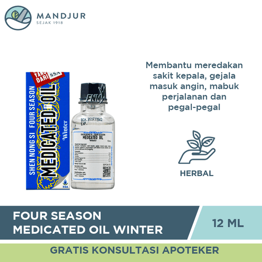 Four Season Medicated Oil Winter 12 ML - Apotek Mandjur