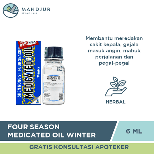 Four Season Medicated Oil Winter 6 ML - Apotek Mandjur