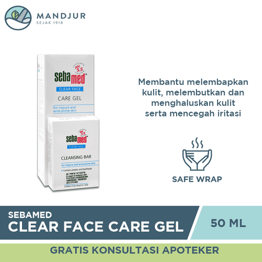 Sebamed Clear Face Care Gel 50 ML - Apotek Mandjur