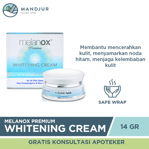 Melanox Premium Whitening Cream 14 Gr - Apotek Mandjur