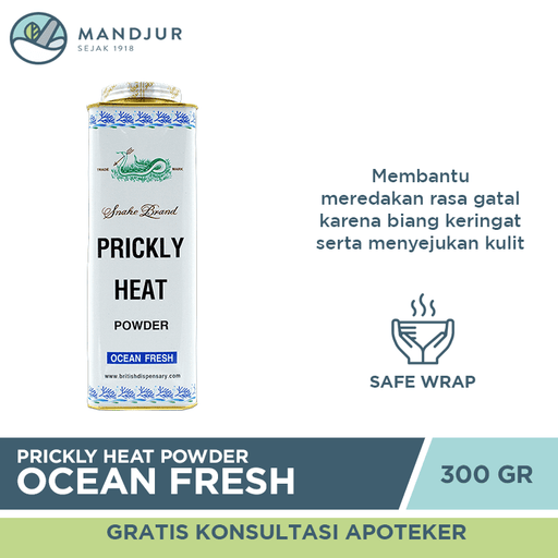 Prickly Heat Powder Ocean Fresh 300 Gram - Apotek Mandjur