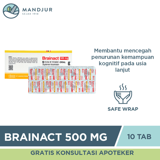 Brainact 500 Mg 10 Tablet - Apotek Mandjur