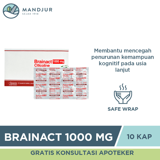 Brainact 1000 Mg 10 Kaplet - Apotek Mandjur