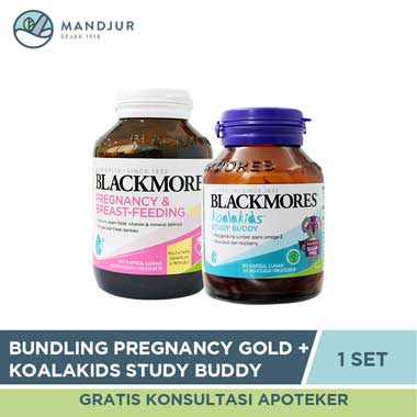 Paket Bundling Blackmores Pregnancy & Breastfeeding Gold + Koala Kids Study Buddy - Apotek Mandjur