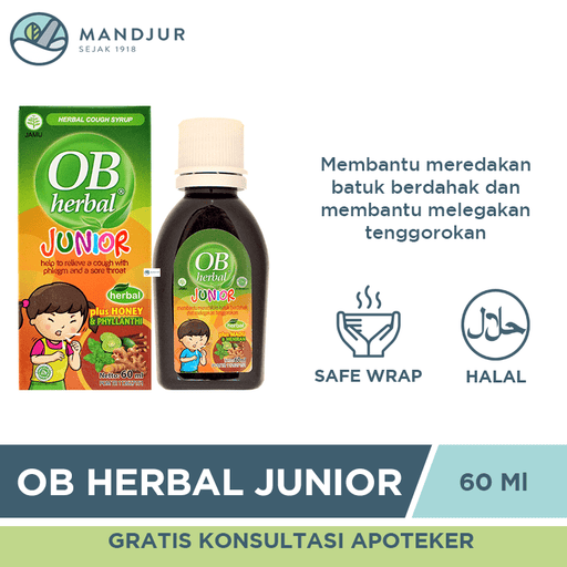 OB Herbal Junior 60 mL - Apotek Mandjur