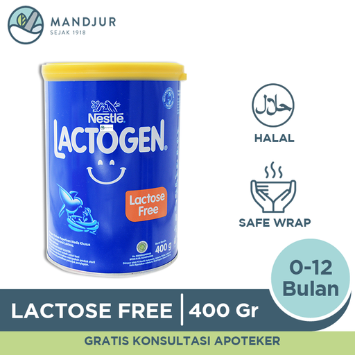 Lactogen Lactose Free 400 Gr - Apotek Mandjur