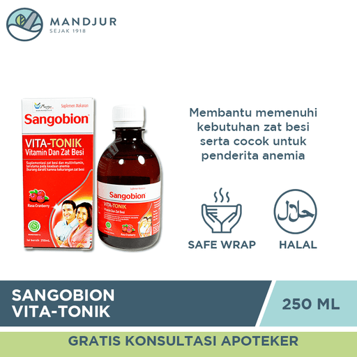 Sangobion VITA-TONIK 250 mL - Apotek Mandjur