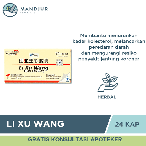 Li Xu Wang Soft Capsule - Isi 24 - Apotek Mandjur