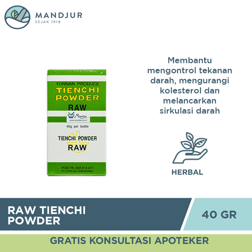 Raw Tienchi Powder - Apotek Mandjur