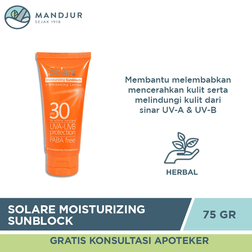 Solare SPF 30 Sunblock - Apotek Mandjur