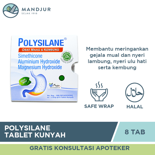 Polysilane Tablet Kunyah - Apotek Mandjur