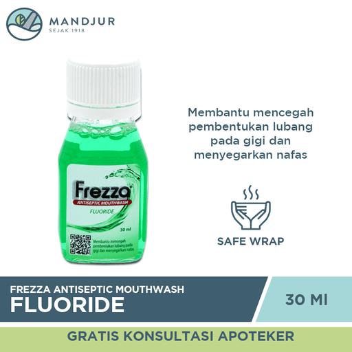 Frezza Antiseptic Mouthwash Fluoride 30 ML - Apotek Mandjur