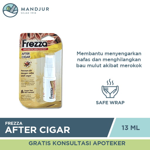 Frezza Antiseptic Mouthspray After Cigar 13mL - Apotek Mandjur