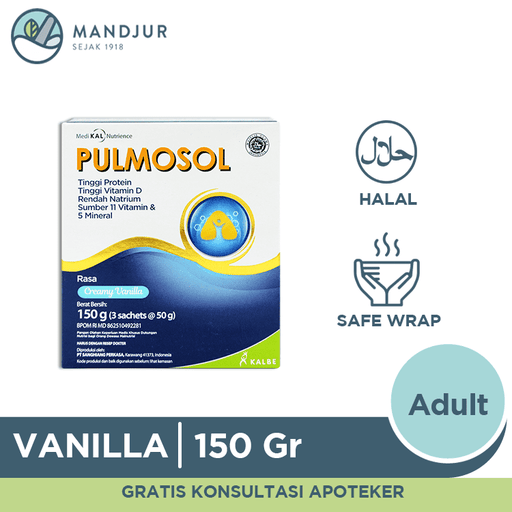 Pulmosol Vanila 150 Gram - Apotek Mandjur