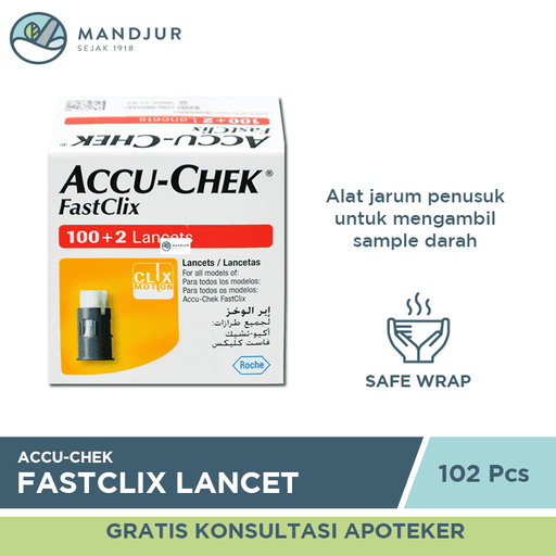 Accu-Chek Fastclix 102 Lancets - Apotek Mandjur