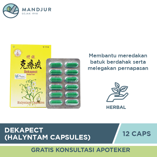 Dekapect (Halyntam Capsules / Keliao Tan) - Apotek Mandjur