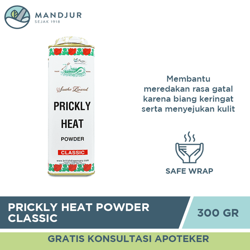 Prickly Heat Powder Classic 300 Gram - Apotek Mandjur