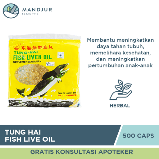 Tung Hai Fish Liver Oil Capsule - Apotek Mandjur