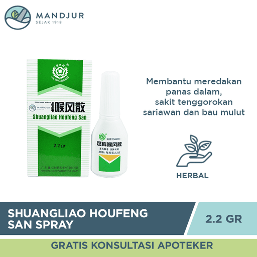 Shuangliao Houfeng San (Spray) - Apotek Mandjur