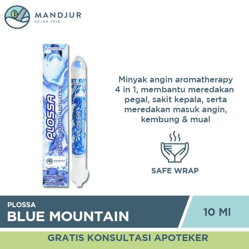 Plossa Minyak Angin Aromatherapy Blue Mountain - Apotek Mandjur