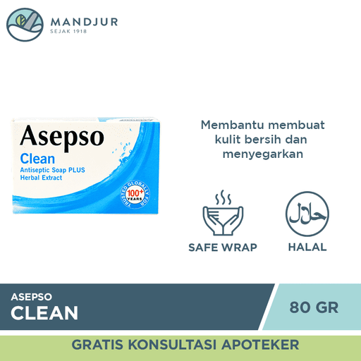 Asepso Clean 80 Gram - Apotek Mandjur