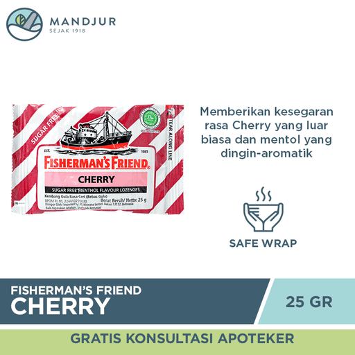 Fisherman's Friend Cherry Sugar Free - Apotek Mandjur