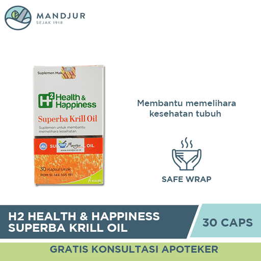 H2 Health & Happiness Superba Krill Oil - Apotek Mandjur