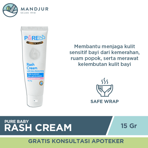 Pure Baby Rash Cream 15 Gram - Apotek Mandjur