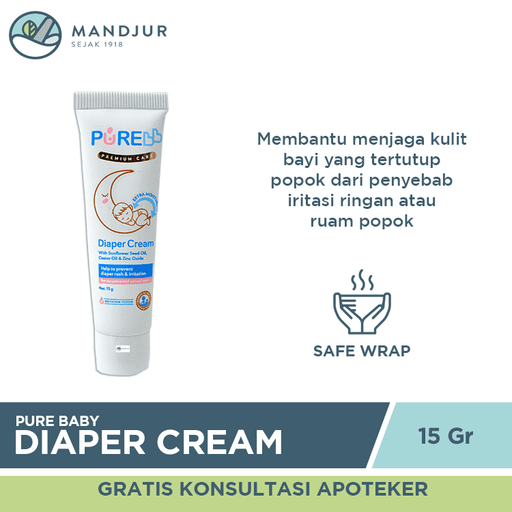 Pure Baby Diaper Cream 15 Gram - Apotek Mandjur