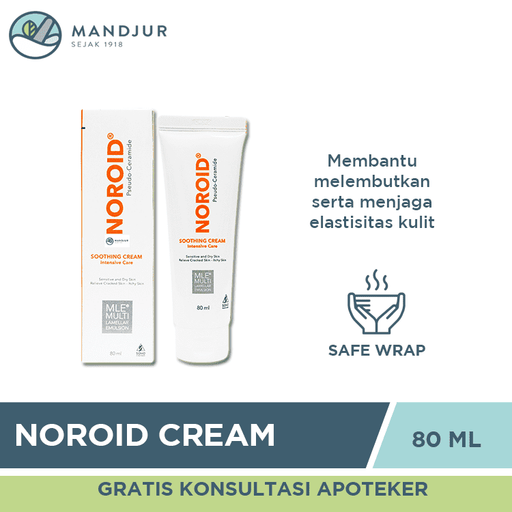 Noroid Soothing Cream 80 mL - Apotek Mandjur