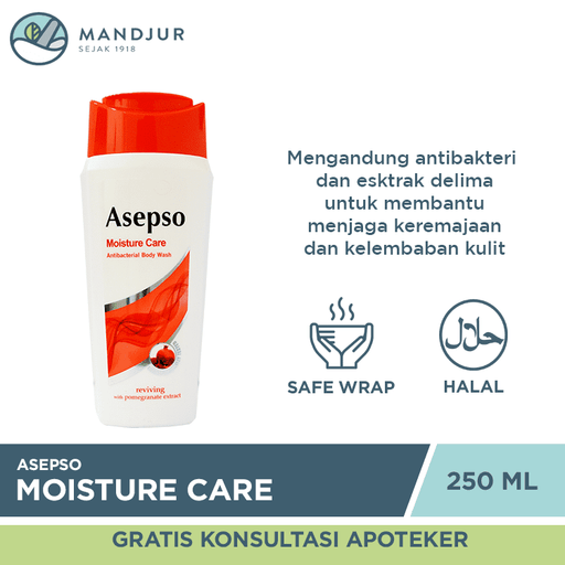 Asepso Body Wash Moisture Care 250 ML - Apotek Mandjur