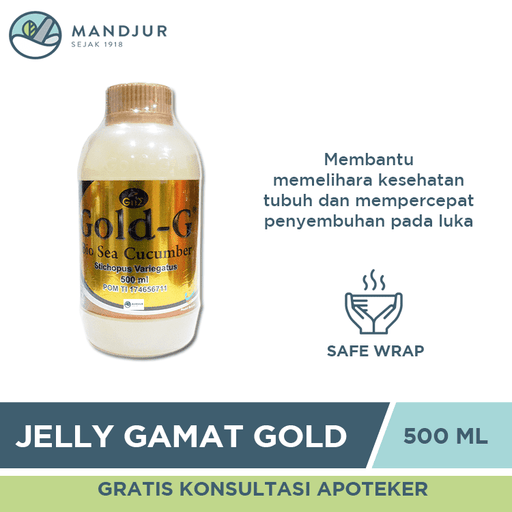 Jelly Gamat Gold G Sea Cucumber 500 ML - Apotek Mandjur