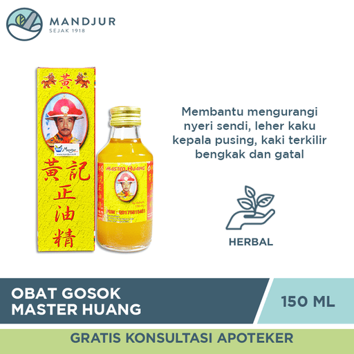 Obat Gosok Master Huang - Apotek Mandjur