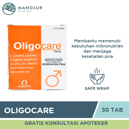 Oligocare 30 Tablet - Apotek Mandjur
