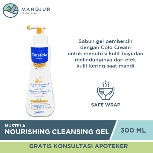 Mustela Nourishing Cleansing Gel With Cold Cream 300 ML - Apotek Mandjur