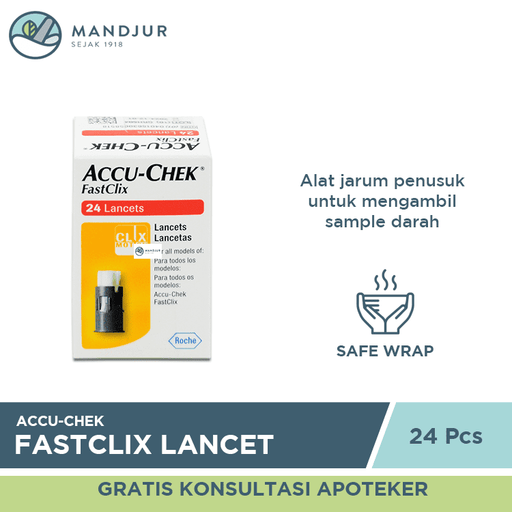 Accu-Chek Fastclix 24 Lancets - Apotek Mandjur