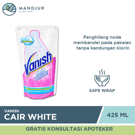 Vanish Cair White Pouch 425 mL - Apotek Mandjur