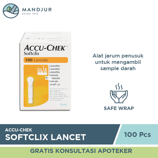 Accu-Chek Softclix 100 Lancets - Apotek Mandjur