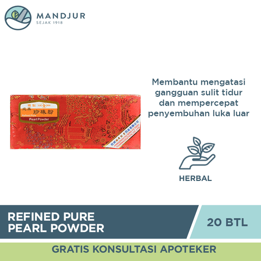 Refined Pure Pearl Powder (Zhen Zhu Fen) - Apotek Mandjur