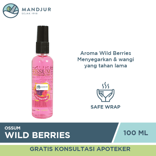 Ossum Fragrance Body Mist Wild Berries - Apotek Mandjur