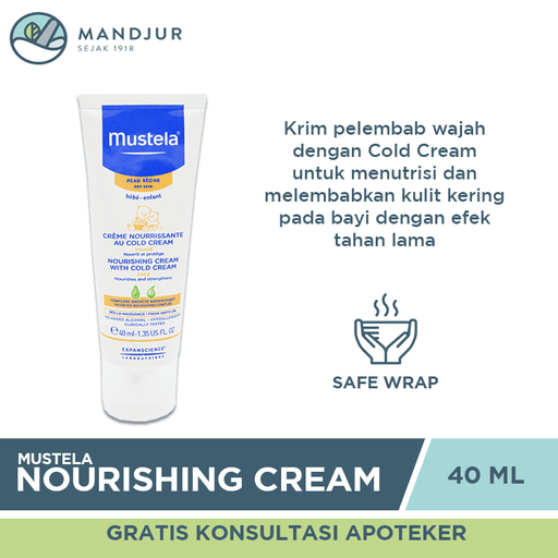Mustela Nourishing Cream with Cold Cream 40 mL - Apotek Mandjur
